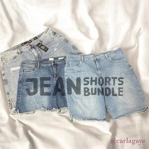 Denim Blue Women's Shorts Bundle - Chic - Wonderly - Gloria Vanderbilt - Sz 16